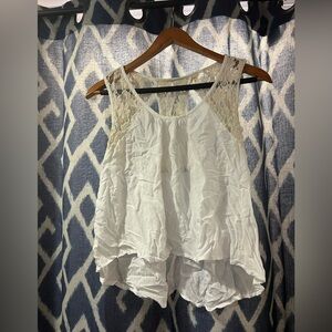 Vintage Havana Cream Tank Blouse Size 1XLarge FITS LIKE MEDIUM
